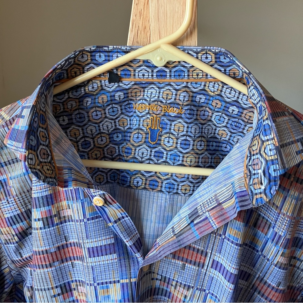 Stylish Multicolor Geometric Button Down Shirt - image 4